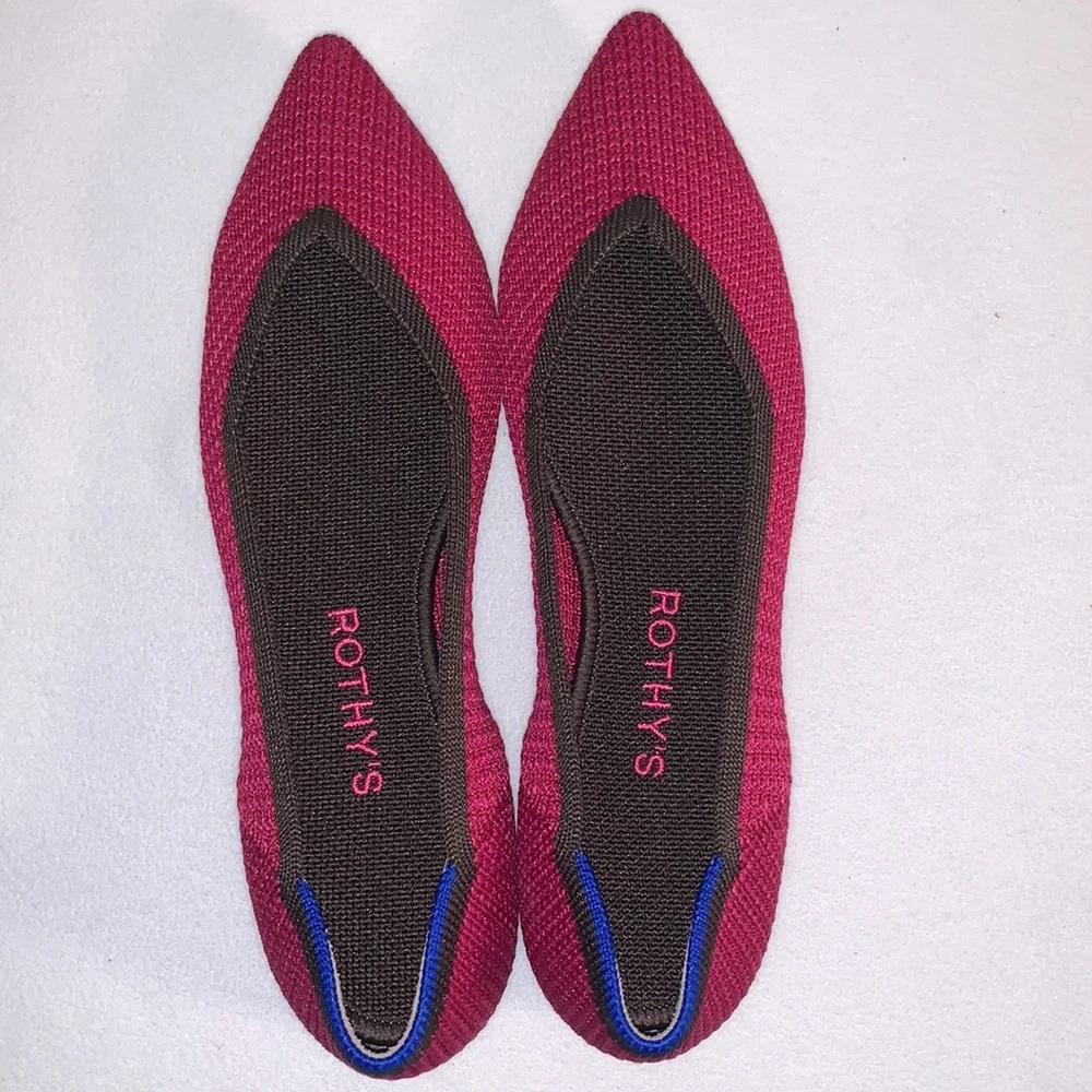 ROTHY’S SIZE 6.5 BRAND NEW AND GORGEOUS THE POINT SLIP ON FLATS - Picture 6 of 10